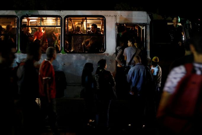 Venezuela-výpadek elektřiny v Caracasu