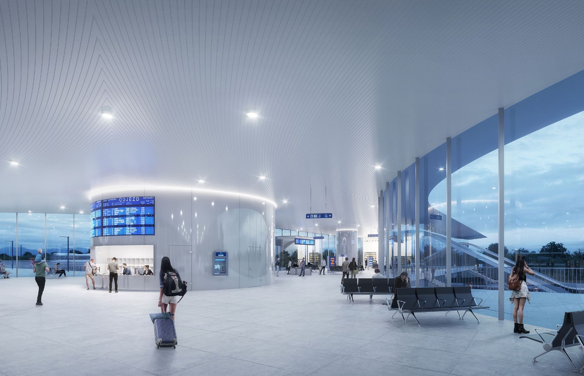 Vítězný návrh na podobu prvního terminálu rychlodráhy