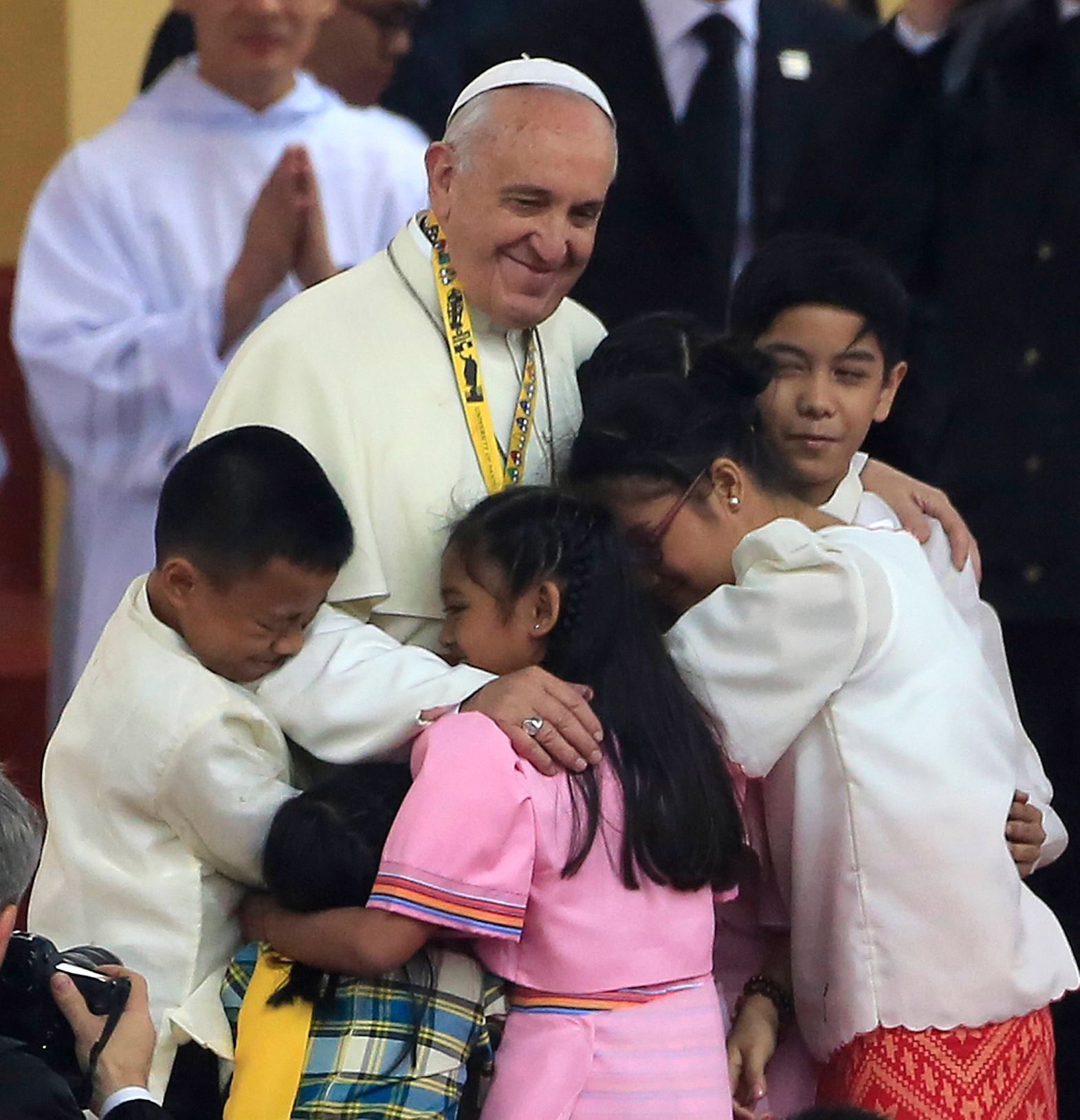 Papež František na setkání s dětmi v Manile