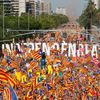 Protesty na Den Katalánska