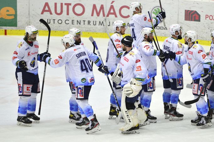 6. finále, Chance liga, HC Dukla Jihlava - HC Rytíři Kladno: Kladenští Rytíři slaví výhru proti Jihlavě v šestém finále play-off Chance ligy