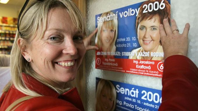 Pavla Topolánková vede kampaň do Senátu