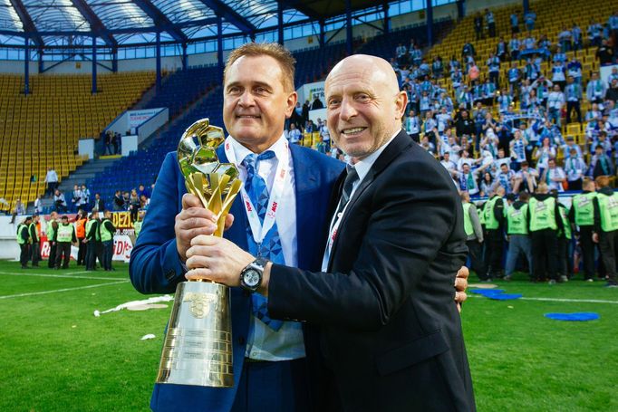 Mladá Boleslav - Jablonec. Finále Mol cupu 2016 v Teplicích. KArel Jarolím