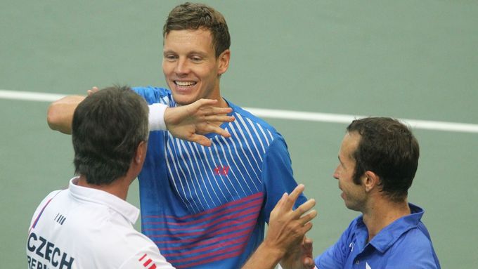 Tomáš Berdych, Radek Štěpánek a Jaroslav Navrátil tvoří už sedm let sehranou trojici. V Davis Cupu za tu dobu neuspěli v tomto složení jen třikrát.