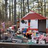 Komunitní stanové městečko bezdomovců u New Jersey