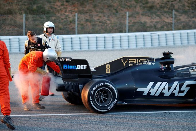 Testy F1 2019, Barcelona I: Romain Grosjean, Haas