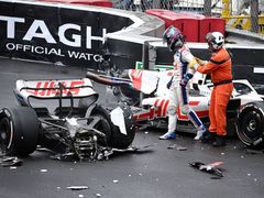 Havárie Micka Schumachera v Haasu ve Velké ceně Monaka 2022