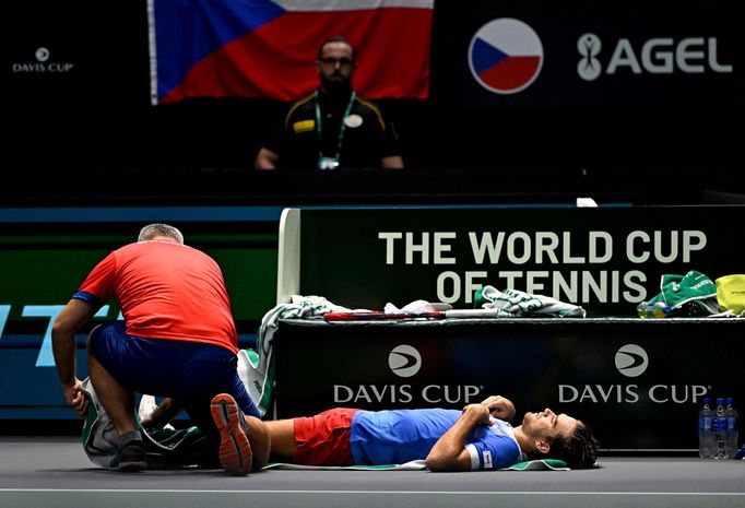 tenis, Davis Cup 2024, Španělsko - Česko, Tomáš Macháč