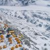 Mount Everest, výškový tábor.