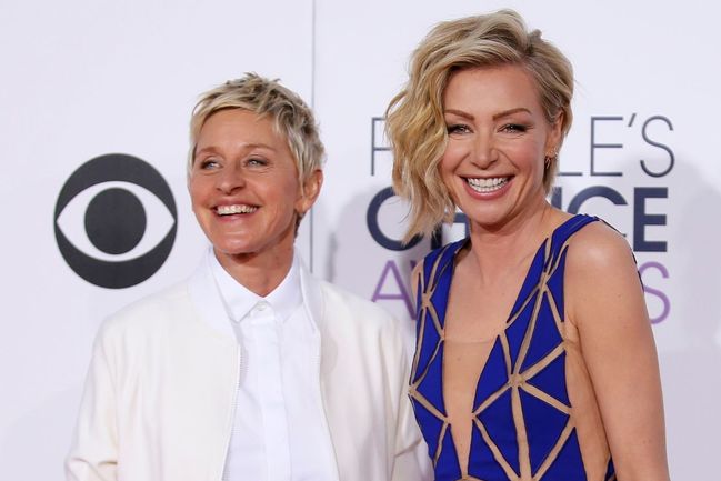 Ellen Degeneresová a Portia de Rossiová