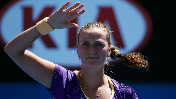 Petra Kvitová zdolala v 1. kole Australian Open Italku Francesku Schiavoneovou 6:4, 2:6, 6:2