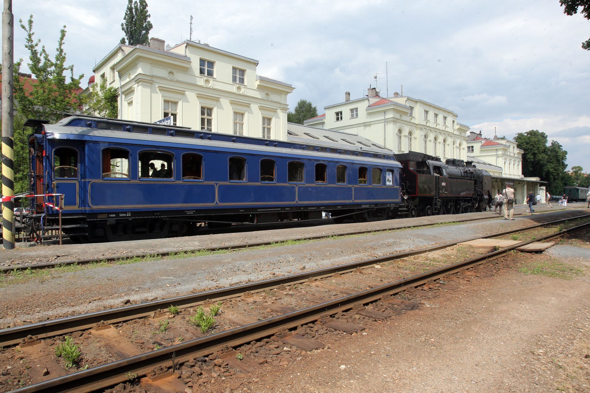 Salonní vůz Františka Ferdinanda v pražských Dejvicích