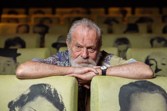 Režisér Terry Gilliam v Praze.