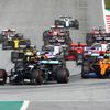 Lewis Hamilton v Mercedesu v GP Rakouska F1 2020