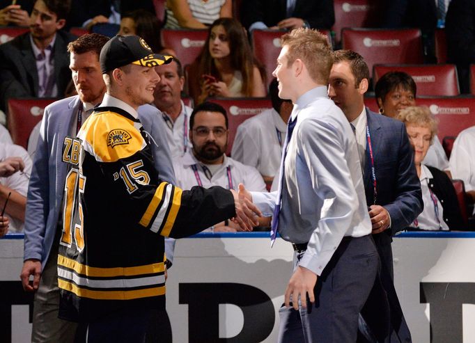 Draft NHL 2015: Jakub Zbořil a Jake Debrusk, Boston Bruins