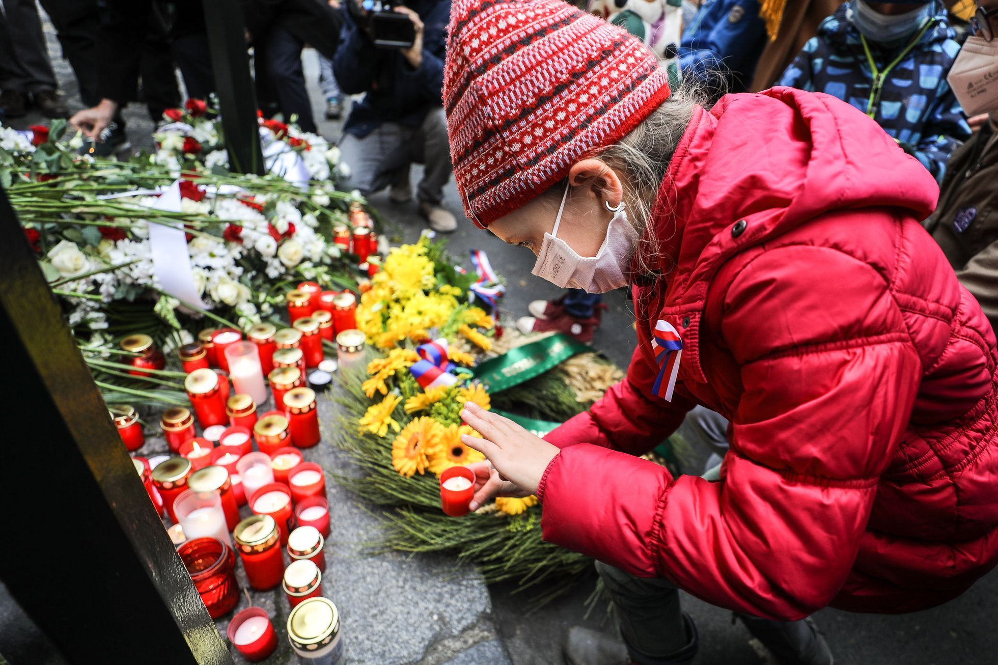 17. listopad 2021, státní svátek, Sametová revoluce, 17. 11. 2021, Národní třída, Hlávkova kolej