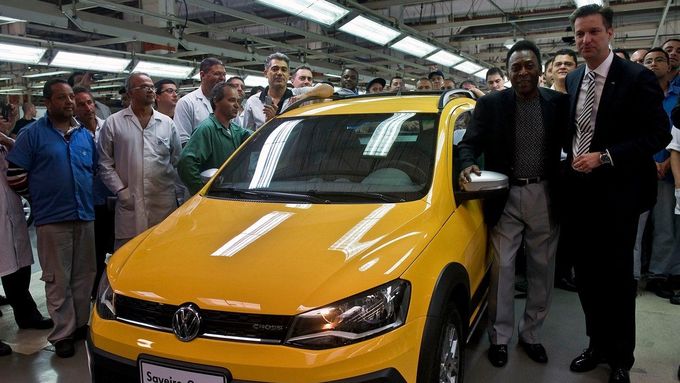 Pelé jako ambasador Volkswagenu.