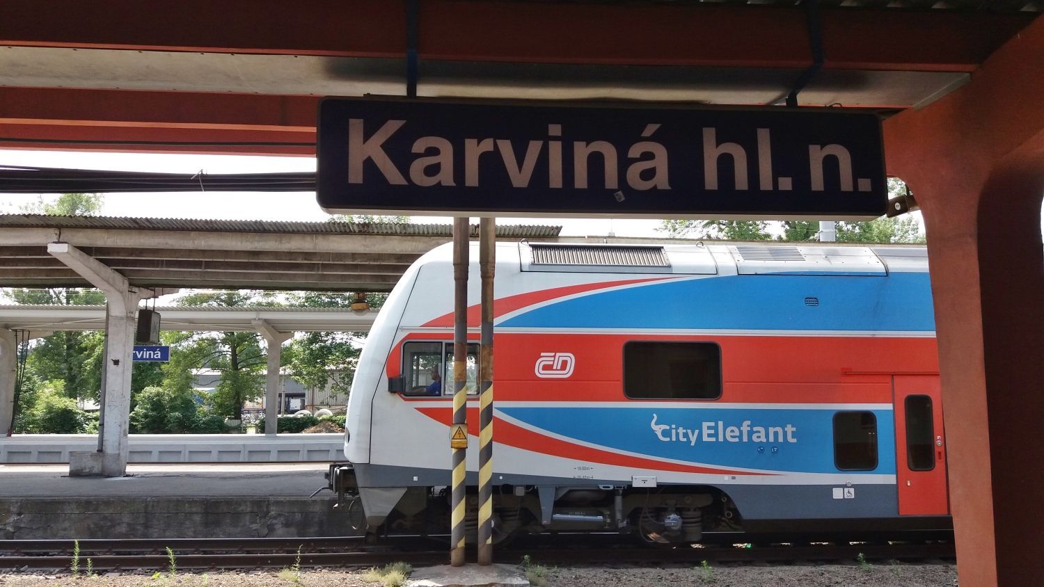 České dráhy, vlak, železnice, City Elefant, Karviná