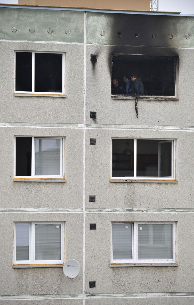 Česká Lípa, požár, byt