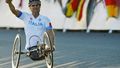 Bývalý italský jezdec formule 1 Alessandro Zanardi na paralympijských hrách