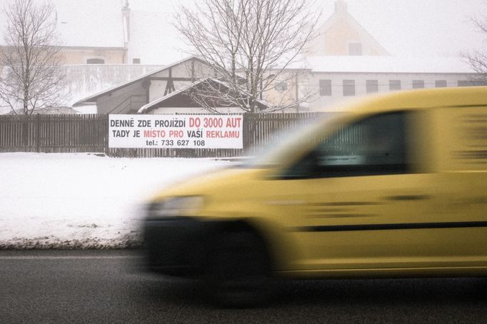 Lipno nad Vltavou v zimě.