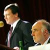 Jiří Pekárek a David Rath na valné hromadě stomatologické komory