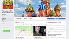 Sreenshot falešného facebookového profilu Velvyslanectví Ruské federace v ČR.