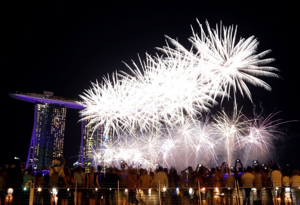 Singapur oslavy Nový rok