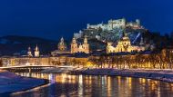 Rakousko zima turistika lyže Mozartovo město UNESCO