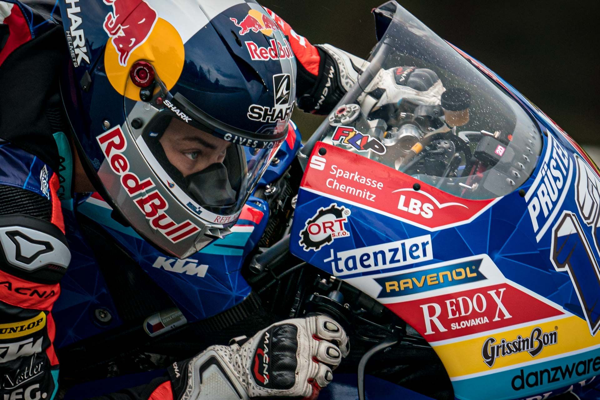 Filip Salač na KTM ve Velké ceně České republiky třídy Moto3