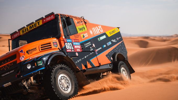 Martin Macík ml. (Iveco) na trati Rallye Dakar 2024