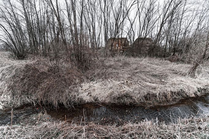 Zaniklá vesnice Pelhřimovy na česko-polské hranici poblíž Města Albrechtice