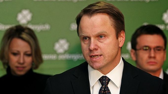 Předseda zelených a vicepremiér Martin Bursík.