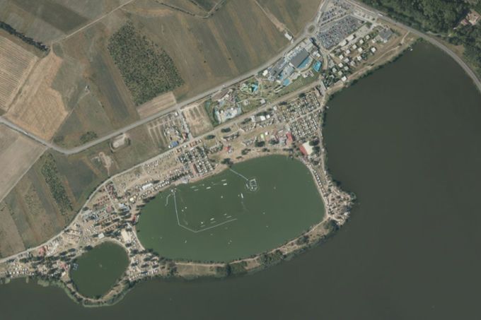 Aqualand Moravia 2024 letecký snímek