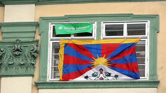 Wish of freedom for Tibet by the Greens