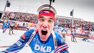 Český biatlon v neděli dosáhl na stupně vítězů už podruhé. Michal Krčmář obsadil třetí místo v závodě mužů a poprvé ve Světovém poháru dosáhl na stupně vítězů.