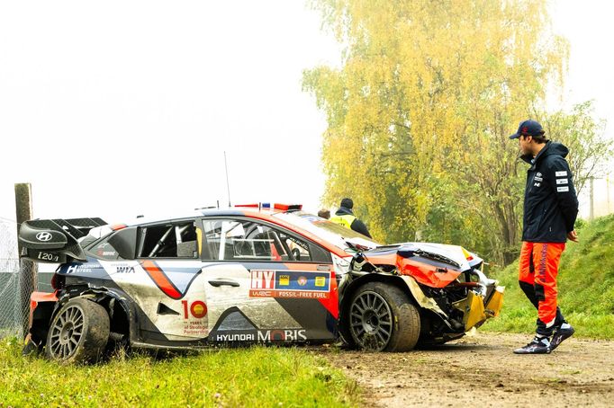 Havárie Andrease Mikkelsena ve Středoevropské rallye 2024