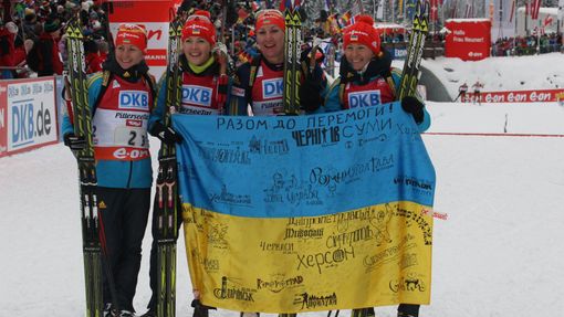 Biatlon, SP  Hochfilzen: vítězná Ukrajina