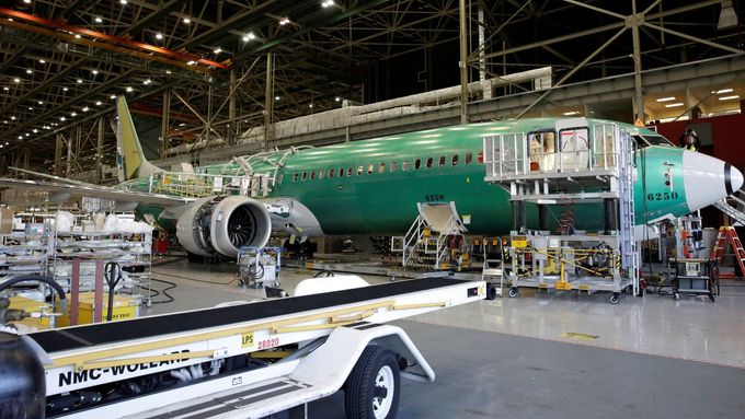 Výroba letounu Boeing 737 MAX