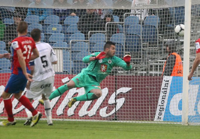 Fotbal, Gambrinus liga, Hradec Králové - Plzeň: gól Plzně