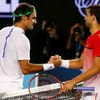 Roger Federer a Grigor Dimitrov na Australian Open 2016