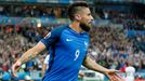 Euro 2016, Francie-Island: Olivier Giroud slaví gól na 1:0