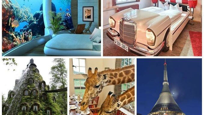 10 nejzajímavějších hotelů světa: Ještěd, žirafy i dno moře
