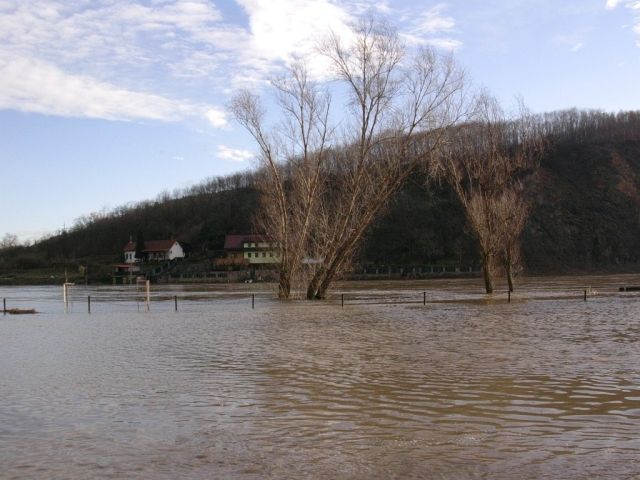 Povodně v Praze Sedleci