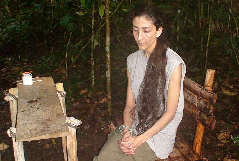 Íngrid Bétancourtová na videu z džungle.