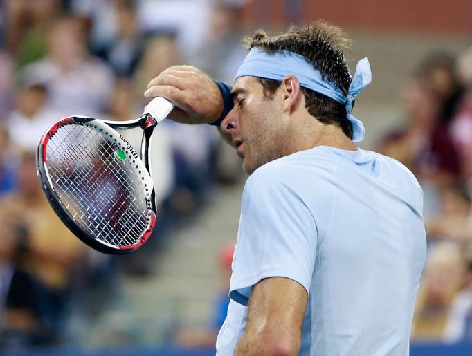 Juan Martin Del Potro na tenisovém US Open