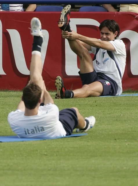 Filippo Inzaghi a Francesco Totti