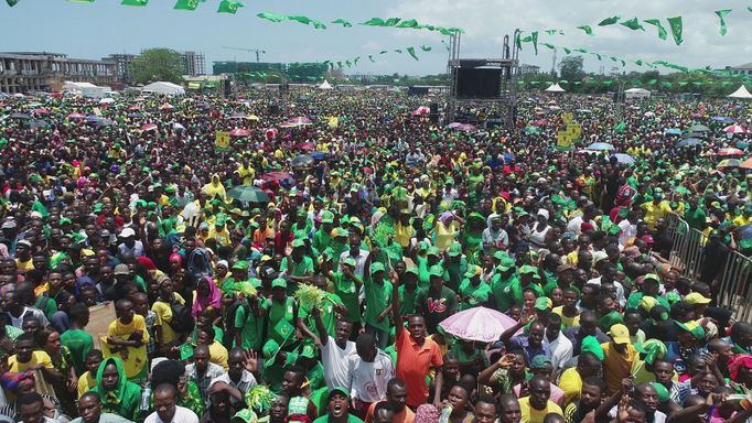 Předvolební kampaň prezidenta Tanzanie Mugufuliho