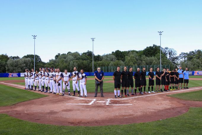 Arrows Ostrava - HC Vítkovice, baseballová exibice 2016