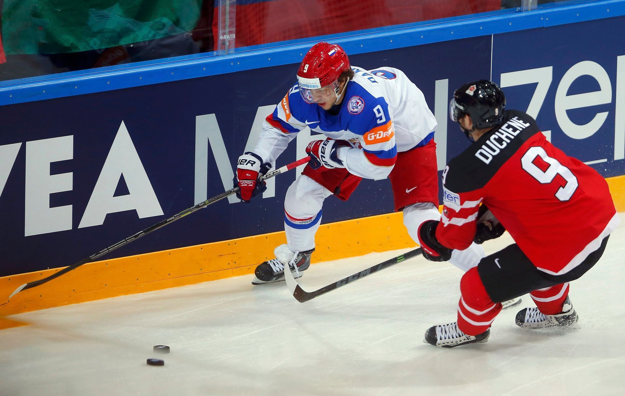 MS 2015, finále Kanada-Rusko: Matt Duchene - Arťom Panarin